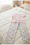 Girl's 100% Cotton Compact Combed Cotton Buttoned Crew Neck Pajama Set - 5