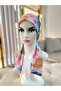 Scarf Bonnet Cotton Fabric Does Not Slip, Ready to Wear, Has a Tie at the Back - 3