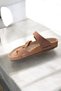 Women'S- Parmak Arjas Slipper Mayari Daily Home, Outdoor, Beach Slipper Model Tan - 3