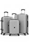 Hard Shell Horizo Vertic ABS Lightweight 3 PCS SET (20/24/28 Inch) Luggage, Combination Lock Suitcase