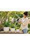 3-Piece Ceramic Flower Pot Set with Textured Design Decorative Indoor & Outdoor Planters for Succulents, Cactus, Herbs & Small Plants White - 4