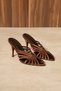 Alysa Women's Stylish Heeled Slippers with Cage Design
