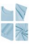 Boy's Baby Blue Chill Day Back Print Crew Neck T-Shirt - 3
