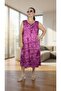 Tie-Dye Patterned Fully Stretchy Summer Fabric Circular Neck Jopone Sleeves (Sleeveless) Ethnic Patterned Full Lycra Plus Size Dress - 7
