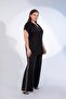 Women's Plus Size Suit with Piping Detail - 8