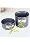 Grey Portable Camping Cookware Set With Backpack for 1 person - 6