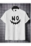 Unisex Oversize Wolf Turkish Flag Printed Crew Neck Short Sleeve Black T-Shirt