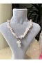 Pink Quartz Mushroom Necklace - 2
