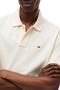 Men's Brand Logo Cream Polo Neck T-Shirt Suitable for Daily Use - 2