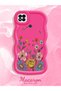 Poco C31 Compatible Case Camera Protector Red Silicone Couple Phone Case Floral Pattern - 2