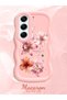 Tecno Camon 40 Pro 5g Compatible Case Camera Protector Pink Silicone Couple Phone Case Floral Pattern - 2