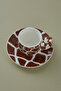 Giraffe Patterned 2-Person Coffee Cup Set 90 ml - 3