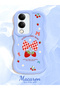 Vivo Y29S Compatible Case Camera Protector Blue Silicone Couple Phone Case Strawberry Pattern - 2