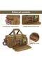 14 Inch Tool Bag with Anti friction Bottom, Hand Tool Storage Organizer for Men, Multi purpose Work Tote for Repairman, Handyman, Khaki - 3