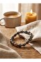 Hematite - Natural Stone Bracelet with Zircon Apparatus (10 mm) - 2