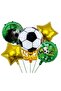 Green Football Star Foil Balloon Set