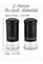 13-Piece Black Spice Rack Set, 6-Piece Spice Set with Stands, 3 Large Jars, Oil Container, Vinegar Container, Salt Shaker, Pepper Shaker - 5