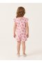 Girls Pink Tulip Print Shorts Set - 2