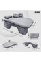 Gray Color Inflatable Mattress Car and Camping Bed Bag Bed Set Electric Pump Repair Kit and Pillow Bed Set - 3
