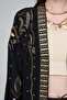 Women's Embroidered and Sequin Detailed Kimono - 2