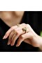 Zircon Stone Luxury Steel Ring - 3