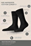 Men's Mercerized Single Sock Socks Black - 4