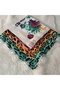 Handmade Needlework Writing, Scarf, Yemeni, Mevlit Cover, Head Cover, 4 Sides Embroidered, 100*100cm