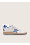 Goose Men's Ball Star in white nappa with blue star