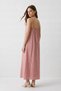 Powder Color Tie-Dye Detailed Bolero and Maxi Dress Set 7130 - 3