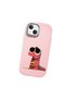 Pink Silicone Case with Shock-Absorbing Camera Protections Compatible with iPhone 15 Plus/14 Plus - 4