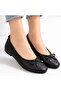 Jnues Black Genuine Leather Orthopedic Ballerinas - 5