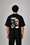 Baba the Godfather Printed Oversize Cotton Black T-Shirt