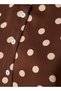 Polka Dot Print Shirt with High Low Hem - 2