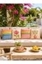 Garden Throw Pillow Cover Runner Set of 4 Floral Patterned Decorative Sofa Throw Pillow Covers - 2