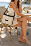 Black Women's Straw Shoulder Bag with Adjustable Strap and Zipper, Summer Casual Stylish Crossbody Bag Model - 2