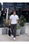 Men's 2 Threaded Sweatpants with Straight Legs, Comfortable Fit for Daily and Sports Use - 4