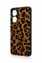 Poco X7 Pro Compatible Dark Leopard Leather Patterned Silicone Case - 4