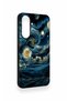 Samsung A37 Compatible Starry Night Patterned Silicone Case - 3
