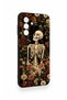 Samsung A17 Compatible Flower Skeleton Pattern Silicone Case - 2