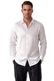 White 97% Cotton Muslin Fabric Breathable Summer Comfortable Cut Men's Shirt 2602619