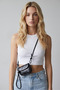 Women's Crossbody Bag with Adjustable Knot Detail Strap
