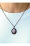 Natural Stone Pink Quartz Natural Stone Antique Women's Necklace Euk34Pk - 3