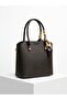 Leather-Look Multi-Compartment Hand and Shoulder Bag with Scarf Detail - 3