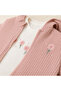 Embroidered Front Triple Baby Girl Ribbed Cotton Set - 4