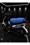 Kupon Blue Patterned Motorcycle Seat Cover 1St Quality Lycra Combed Cotton Washable