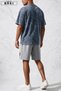 Be Kind Printed Plus Size Unisex T-Shirt & Grey Shorts Set - 3