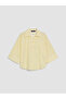 Lcw Vision Yellow Striped Oversize Poplin Women's Shirt - 5