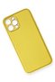 Aconcept iPhone 12 Pro Case Coco Leather Silicone Cover (113711) - Yellow - 2