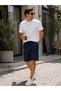 Men's Linen Shorts Wide Fit Elastic Waist Lace-Up Summer Casual Comfortable Woven Shorts
