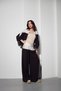 Women's Tencel Fabric Garni Pleated Detailed Wide-Leg Pants Two-Piece Set - 4